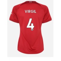 Liverpool Virgil van Dijk #4 Fotballklær Hjemmedrakt Dame 2022-23 Kortermet